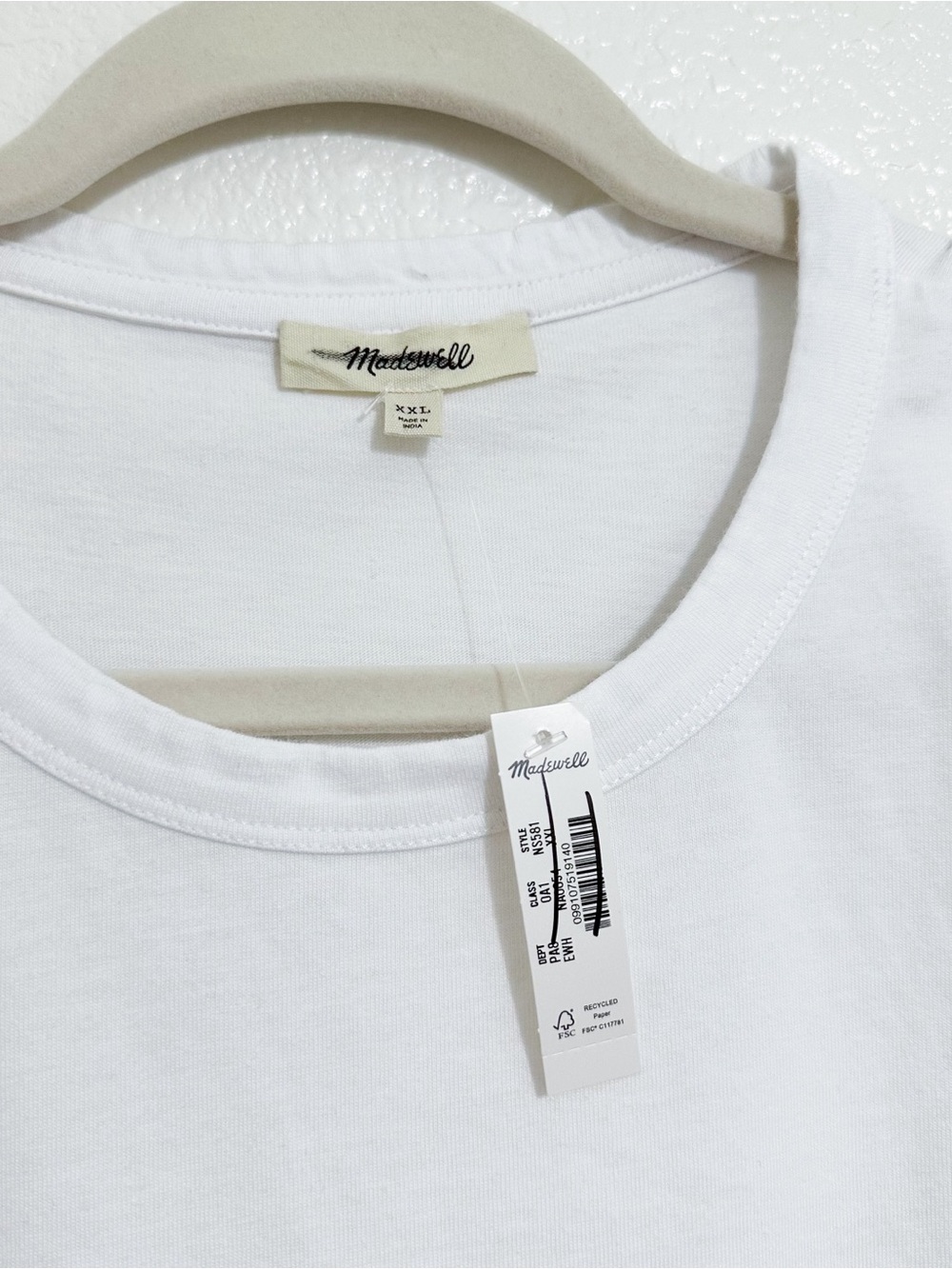 Madewell The Perfect Crewneck Tee in Allday Jersey XXL - Picture 8 of 9